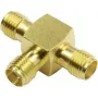 Telegärtner SMBA adapteris SMA female į SMA female, 50 omų, DC-18 GHz, nikeliuotas žalvaris J01155A0011