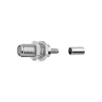 TELEGÄRTNER SMA lizdas crimp praėjimo jungtis RG-316/U kabeliui, 50 omų, auksuoti kontaktai, 5 vnt. (J01151A0671)
