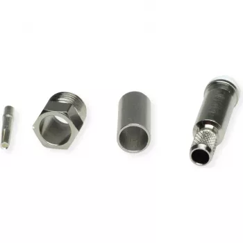 TELEGÄRTNER TEGA J01701A0007Z FME kabelinė jungtis, crimp, RG58C/U, 50 omų, nikelis/auksas