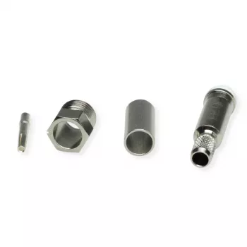 TELEGÄRTNER TEGA J01701A0007Z FME kabelinė jungtis, crimp, RG58C/U, 50 omų, nikelis/auksas