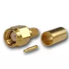 Telegärtner SMA kabelio kištukas Crimp/Solder G01 (RG-58C/U), auksuotas, 1 vnt.