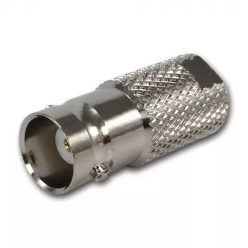 TELEGÄRTNER J01008F0068 BNC lizdas – FME kištukas koaksialinis adapteris, 50 omų, tiesus, nikeliuotas žalvaris
