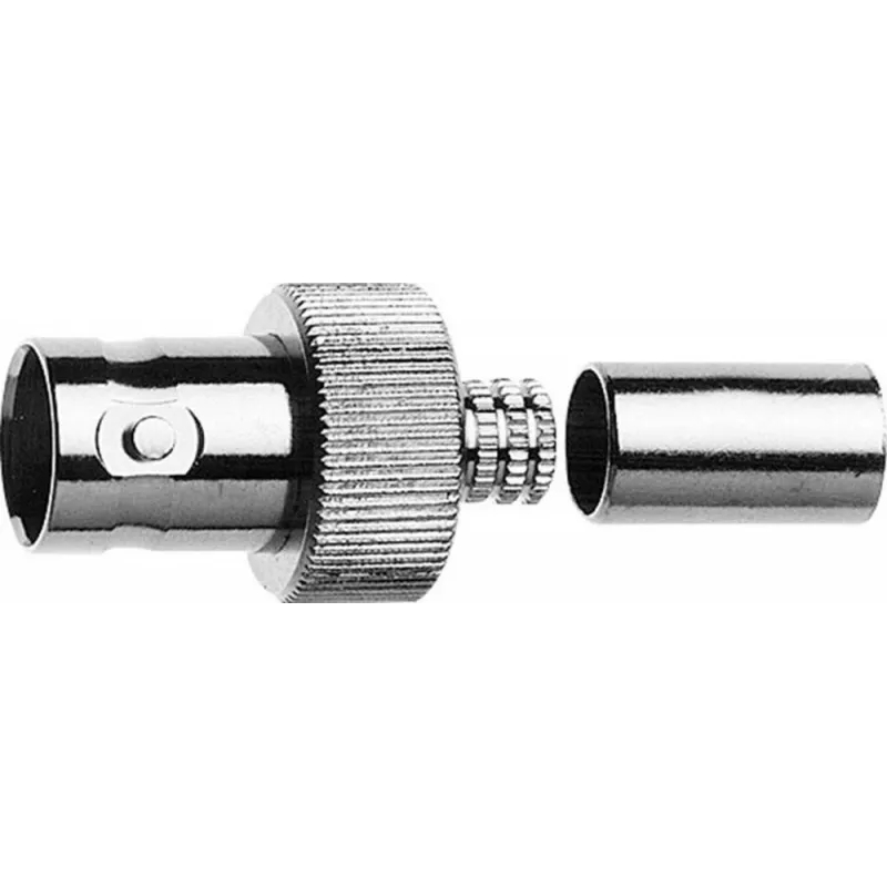 Telegärtner BNC kabelio lizdas Crimp G30 50 Ohm, skirtas LMR-240, 5 vnt. J01001A0073