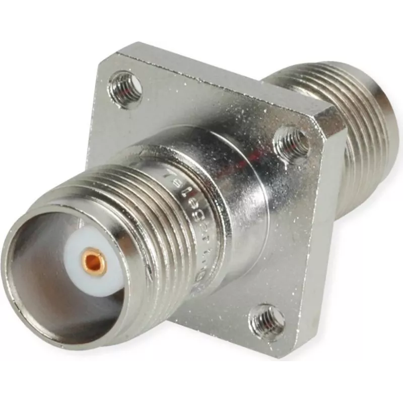 Telegärtner TNC moteriškas į moterišką tiesus koaksialinis adapteris, 50 Ohm, DC–11 GHz, nikeliuotas žalvaris