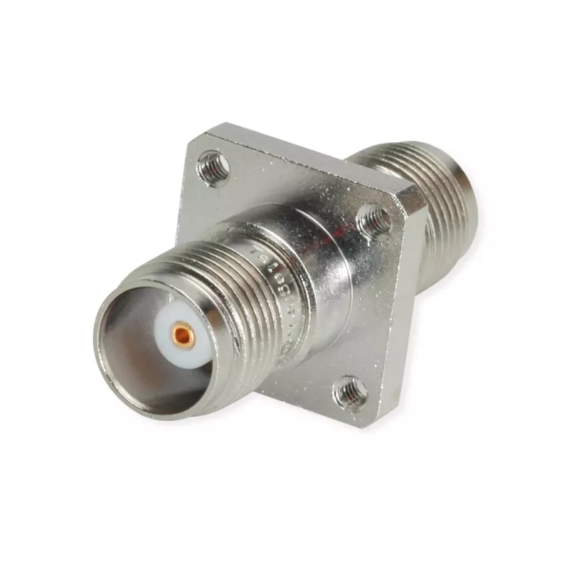 Telegärtner TNC moteriškas į moterišką tiesus koaksialinis adapteris, 50 Ohm, DC–11 GHz, nikeliuotas žalvaris