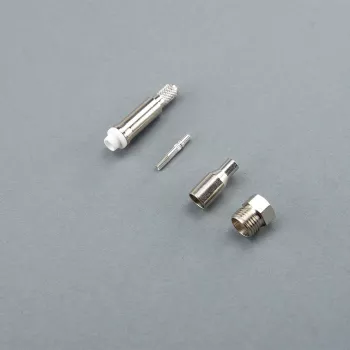 Telegärtner FME moteriškas crimp jungtis RG-316/U kabeliui, 50 Ohm, nikelis/auksas, 1 vnt. J01701A0008Z