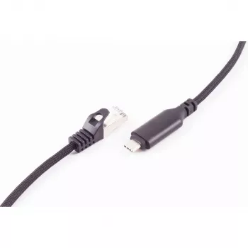 SHIVERPEAKS USB-C į RJ45 Gigabit Ethernet adapterio kabelis, aliuminis, juodas, 1m (BS14-51025)