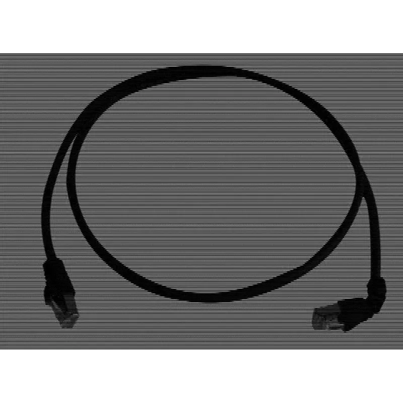 Telegärtner 100008676 RJ45 komutacinis kabelis, CAT 6a S/FTP, 5,0 m, juodas, LSZH, atsparus liepsnai, su apsauga nuo perlenkimo