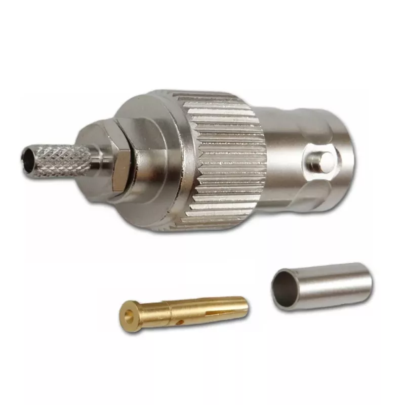 Telegärtner BNC kabelio lizdas crimp G04 75 Ohm, skirtas RG-179B/U, 5 vnt. paketas J01003B0021