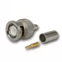 Telegärtner BNC kabelio kištukas Crimp G01 50 Ohm, Crimp/Crimp, Standard, A0205, G01 (RG-58 C/U), YR23092 Belden - 1 vnt. (J01000F1255Z)
