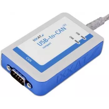 IXXAT USB-to-CAN V2 compact sąsaja, galvaninė izoliacija, 1x CAN/CAN FD, USB 2.0, D-Sub 9 1.01.0281.12001