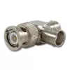 Telegärtner BNC T-adapteris, BNC kištukas į 2x BNC lizdą, 50 Ohm, nikelis/auksas J01004A0616