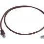Telegärtner 100008014 RJ45 komutacinis kabelis, CAT 6a S/FTP, 0,5 m, raudonas, LSZH, atsparus liepsnai, su apsauginiu lankstu