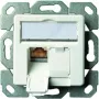 TELEGÄRTNER J00020A0523 AMJ-S Cat.6A ekranuota įleidžiama RJ45 rozetė, 2 prievadų, grynai balta