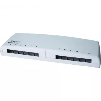 Telegärtner Mini Distributor MPD12 AMJ/UMJ TH35/AP - paviršinio montavimo paskirstymo dėžutė - alpinės baltos spalvos - 12 prievadų (H202000A0106)
