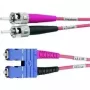 Telegärtner ST į SC Duplex Multimode OM4 Fibre komutacinis kabelis, 50/125µm, 3m, Aqua L00892A0072