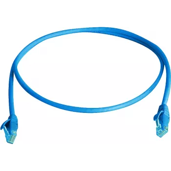 Telegärtner 100008054 Cat6 U/UTP RJ45 komutacinis kabelis, 1m, mėlynas, LSZH