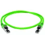 TELEGÄRTNER 100017338 RJ45 komutacinis kabelis, CAT 5e, UTP, žalias, 1m