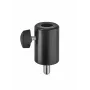 König & Meyer 66370-000-55 Mini TV pin adapteris su M10 išoriniu sriegiu, juodas