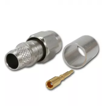 Telegärtner SMA tiesus kištukas, crimp G30 (1,5/3,8), H 155, Low Loss 1,4/3,8 crimp/crimp koaksialinis jungtis J01150A0618