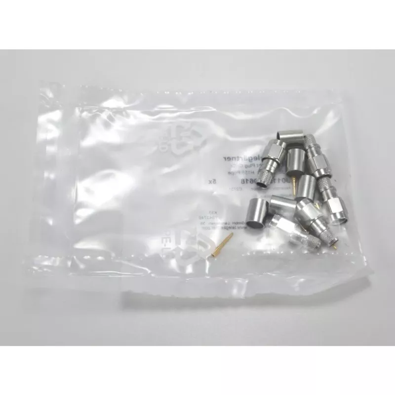 Telegärtner SMA tiesus kištukas, crimp G30 (1,5/3,8), H 155, Low Loss 1,4/3,8 crimp/crimp koaksialinis jungtis J01150A0618