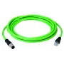 Telegärtner 100017297 Cat.6A U/UTP RJ45 komutacinis kabelis, 1m, pilkas, LSZH, 10Gbps