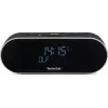 TechniSat DigitRadio 53 BT DAB+/FM radijo laikrodis su Bluetooth ir USB įkrovimu, juodas