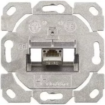 TELEGÄRTNER AMJ-S Cat.6A ekranuotas RJ45 lizdo modulis su dangteliu, grynai balta J00020A0514