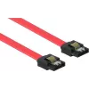 GoodConnections SATA 3 Gb/s kabelis su fiksavimo skląsčiu, 0,5 m, raudonas 5045-A05