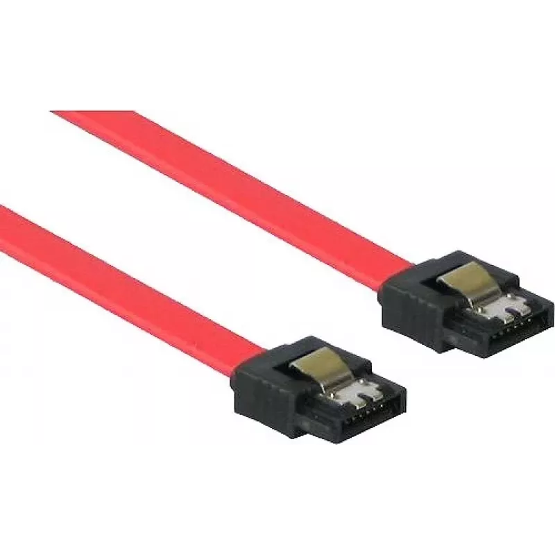 GoodConnections SATA 3 Gb/s kabelis su fiksavimo skląsčiu, 0,5 m, raudonas 5045-A05