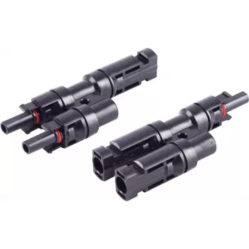 S CONN MAXIMUM CONNECTIVITY PV4 T-Adapter Set, 2/1, IP68, 1.5kV, juodas (02-21012)