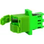 Telegärtner J08071A0028 LC/APC Simplex adapteris, žalias, cirkonio įvorė