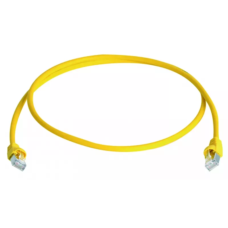 TELEGÄRTNER TEGA Cat.6A S/FTP komutacinis kabelis, 4m, geltonas, LSZH L00003A0185