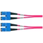 Telegärtner L00880A0028 SC į SC OM4 dvigubas optinis komutacinis kabelis, 1 m, violetinis