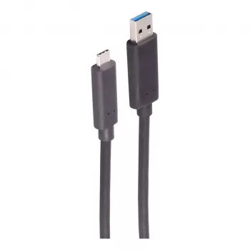 SHIVERPEAKS BS30-38075 optinio pluošto USB-A į USB-C kabelis, 10m, 5Gbps, juodas