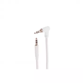 SHIVERPEAKS 3,5 mm TRS audio kabelis, stačiu kampu į tiesų, baltas, 0,9 m BS14-07226