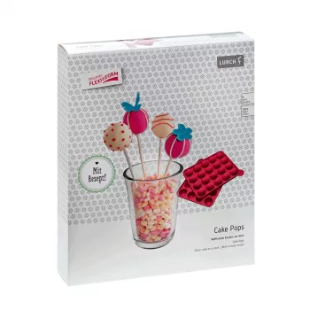 LURCH Cake Pop forma, silikoninė, 20 lizdų, raudona, 23,0 x 18,5 cm 83027