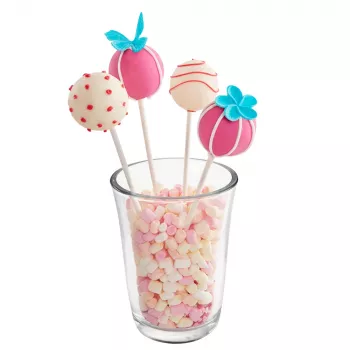 LURCH Cake Pop forma, silikoninė, 20 lizdų, raudona, 23,0 x 18,5 cm 83027