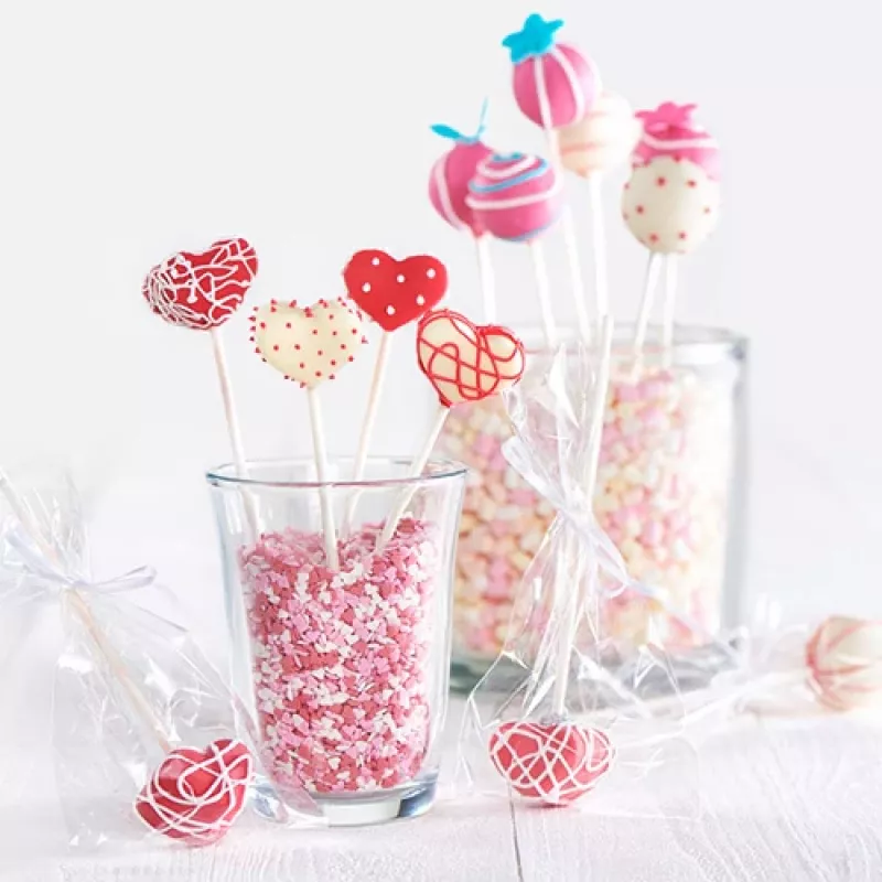 LURCH Cake Pop forma, silikoninė, 20 lizdų, raudona, 23,0 x 18,5 cm 83027