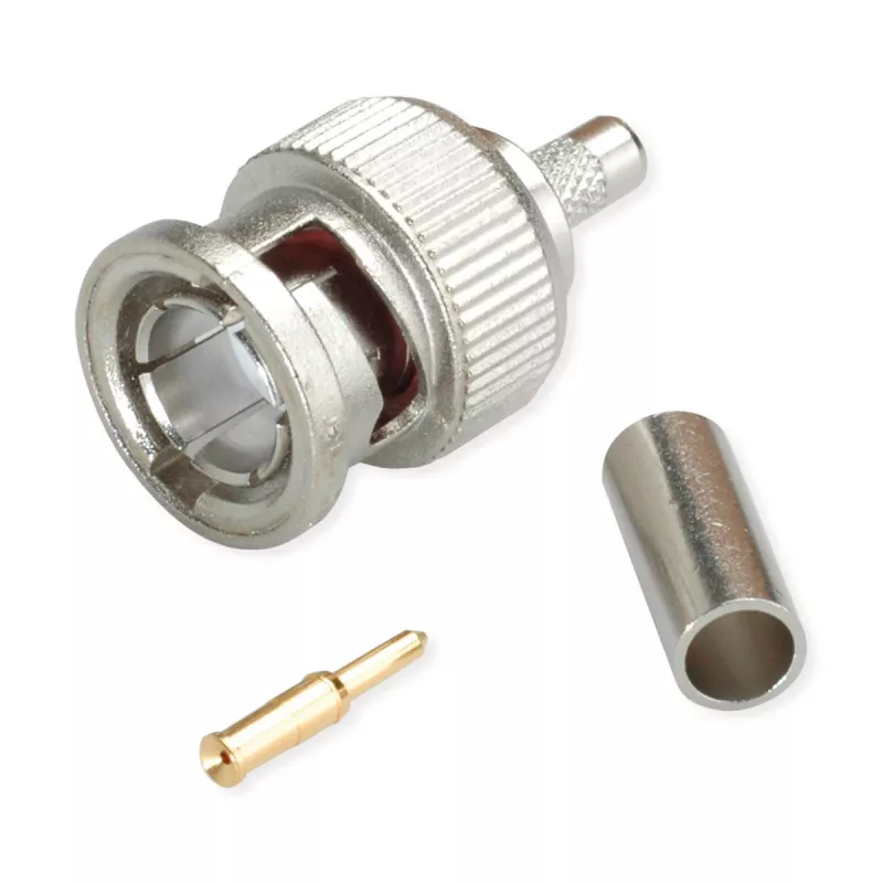Telegärtner BNC kabelio kištukas Crimp G13, G50 75 Ohm, crimp/crimp, Professional, A0204, G13 (0.4/2.5) - 5 vnt. (J01002A1350)