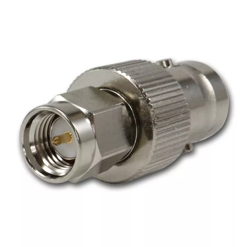 Telegärtner BNC lizdas į SMA kištuką RF koaksialinis adapteris, 50 omų, DC-4 GHz, nikeliuotas žalvaris, J01008A0025