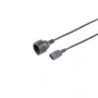 S CONN MAXIMUM CONNECTIVITY IEC C14 į CEE 7/3 Schuko maitinimo adapterio kabelis, 1 m, 1 mm², juodas 09-07025