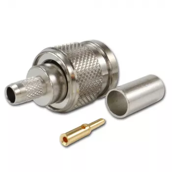 TELEGÄRTNER TNC tiesus kištukas RG-58 koaksialiniam kabeliui, crimp/lydymas, 50 omų, DC-11 GHz