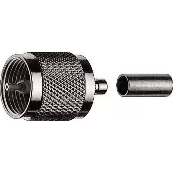 Telegärtner UHF crimp plug G01, skirtas RG-58 C/U, 50 omų, nikelis/auksas, 1 vnt. J01040A0001