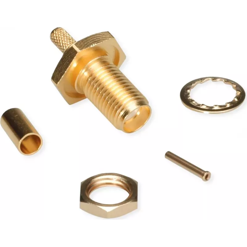 Telegärtner SMA lizdinė crimp jungtis RG-316/U kabeliui, auksuota, 5 vnt. (J01151A0001)