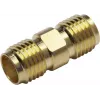 TELEGÄRTNER 100024790 SMA moteriškas į moterišką koaksialinis adapteris, 50 omų, DC-18 GHz, nikeliuotas žalvaris