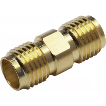 TELEGÄRTNER 100024790 SMA moteriškas į moterišką koaksialinis adapteris, 50 omų, DC-18 GHz, nikeliuotas žalvaris