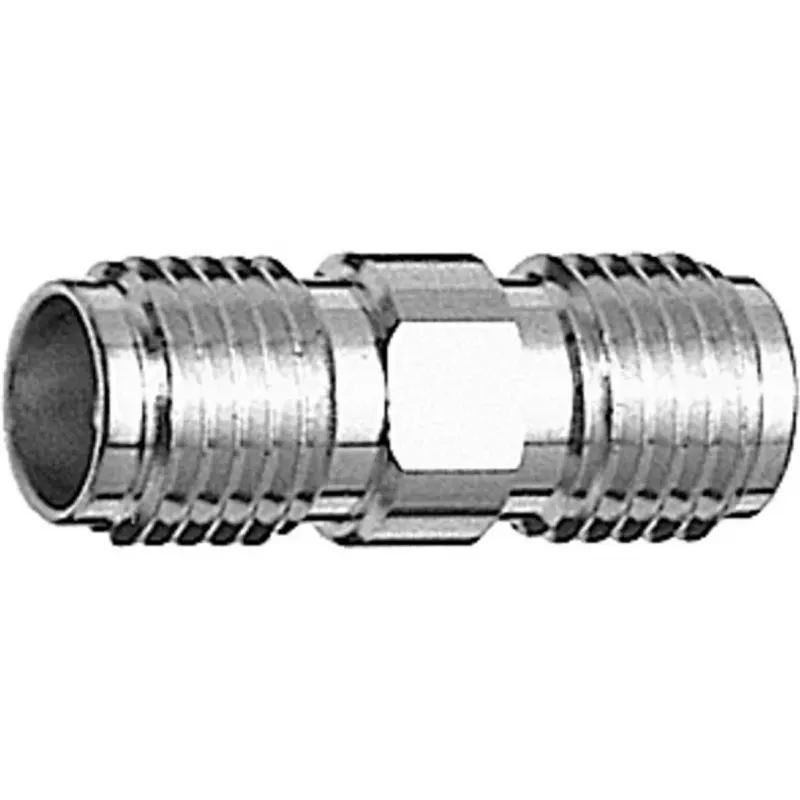 TELEGÄRTNER 100024790 SMA moteriškas į moterišką koaksialinis adapteris, 50 omų, DC-18 GHz, nikeliuotas žalvaris