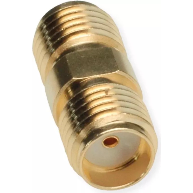 TELEGÄRTNER 100024790 SMA moteriškas į moterišką koaksialinis adapteris, 50 omų, DC-18 GHz, nikeliuotas žalvaris