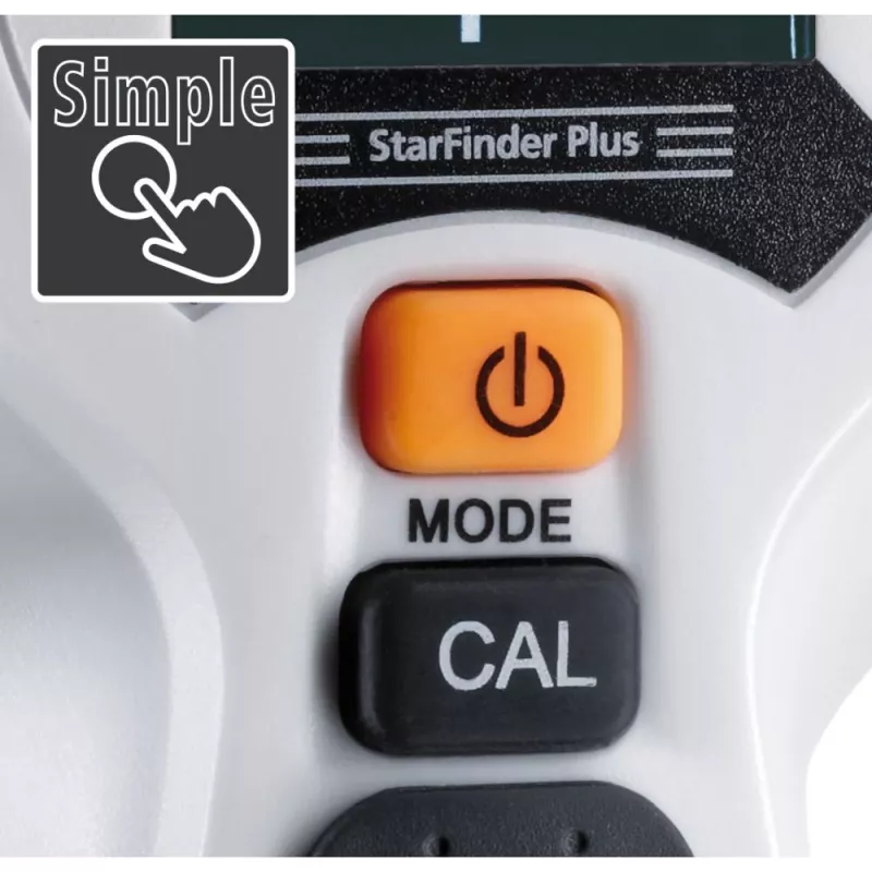 Laserliner StarFinder Plus 080.972E sienų ir profilių skaitytuvas su medienos, metalo ir įtampos laidų aptikimu